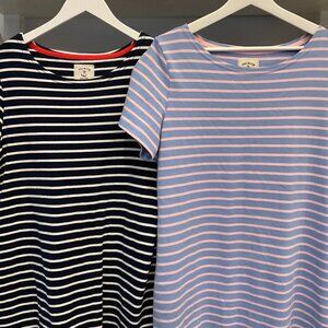 2 FOR 1 Joules Striped Mini Dresses-Size Large